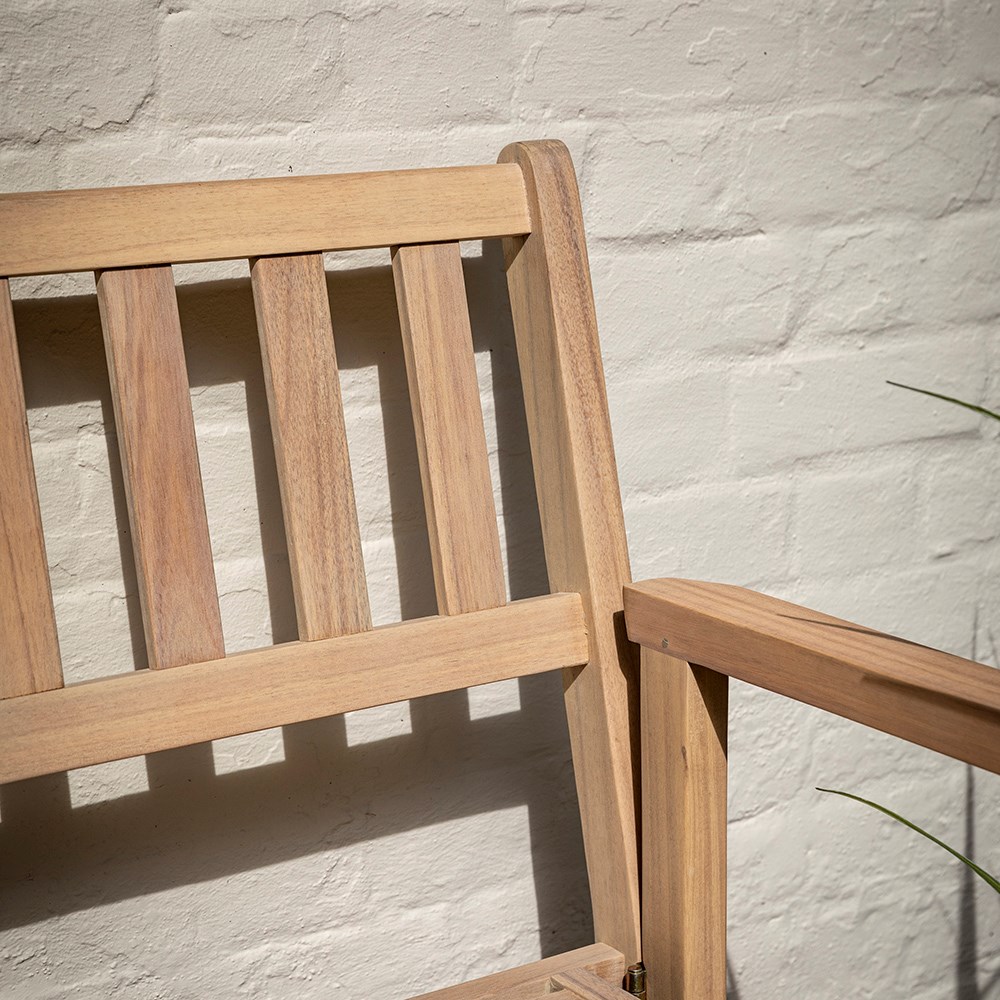 Gerani Two Seater Hardwood Folding Bench