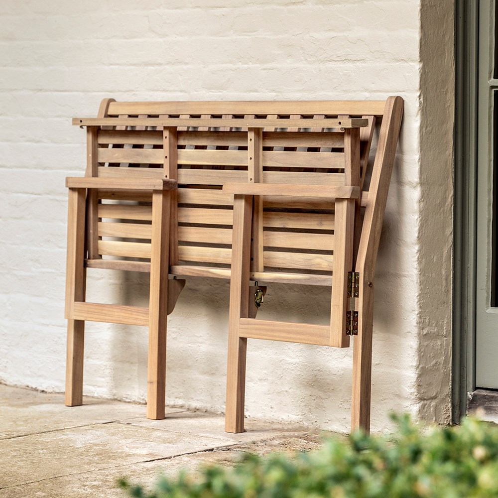 Gerani Two Seater Hardwood Folding Bench