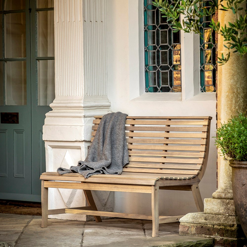 Kalamata Two Seater Hardwood Bench