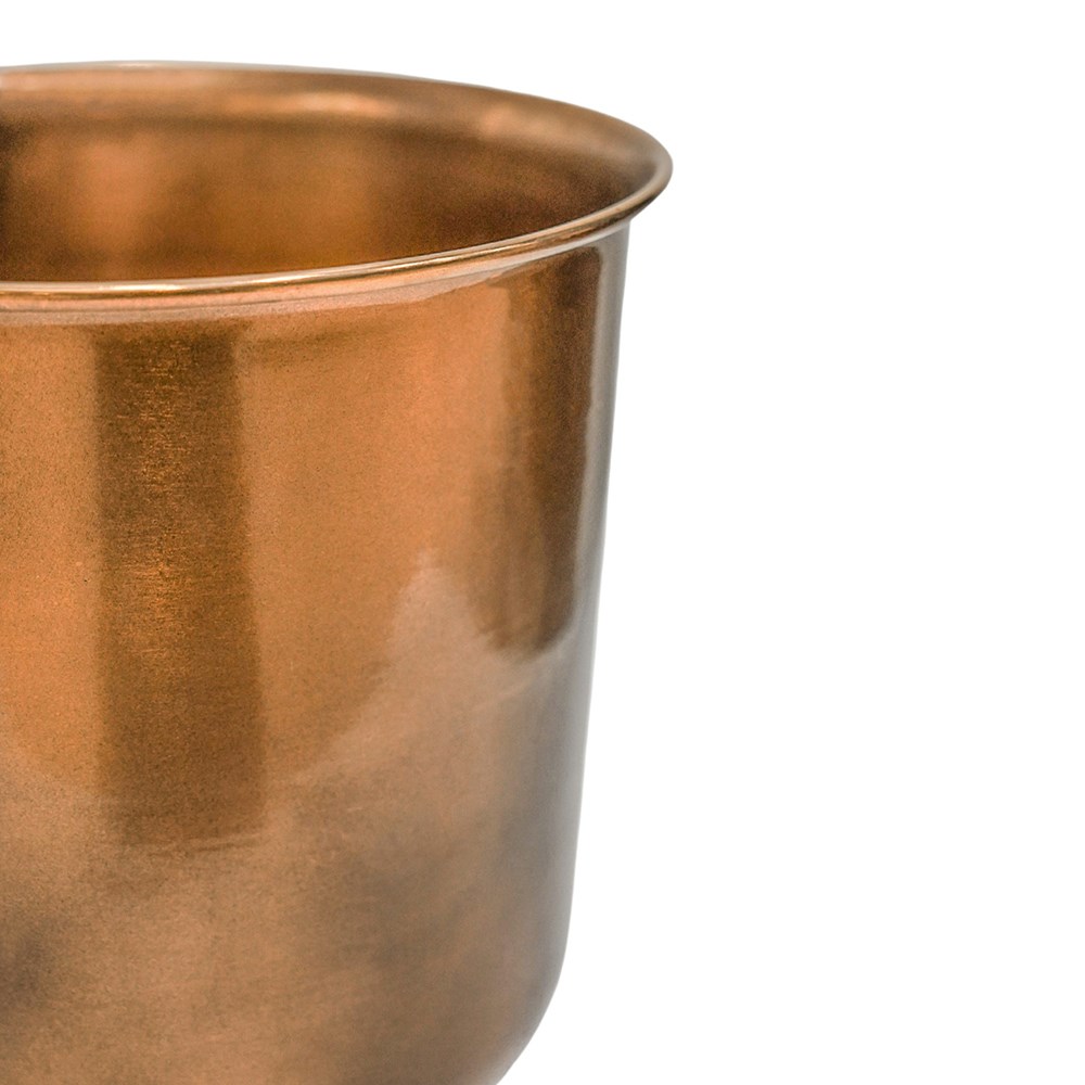 Hampton Copper Round Planter