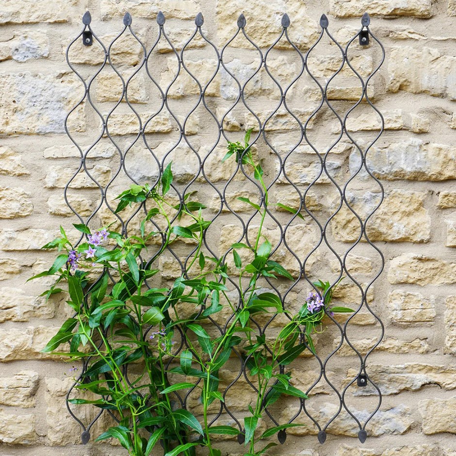Bronze Effect Metal Honeycomb Trellis