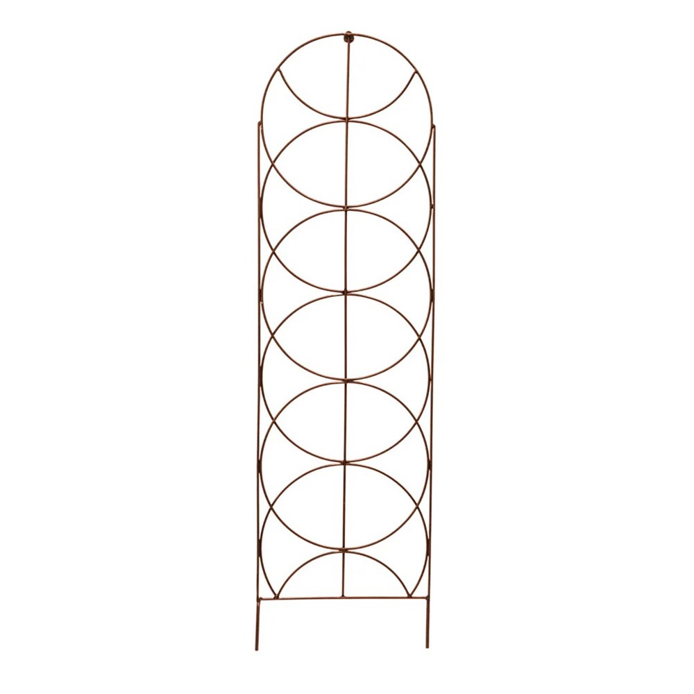 Bronze Effect Metal Cylinder Trellis