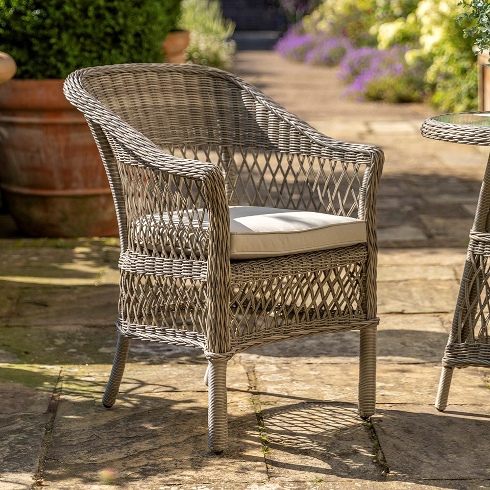 Menton Rattan Armchair Bistro Set