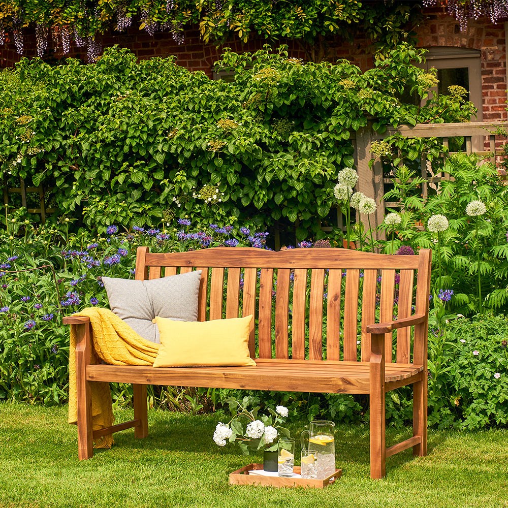 Mayfield Three Seater Hardwood Garden Bench