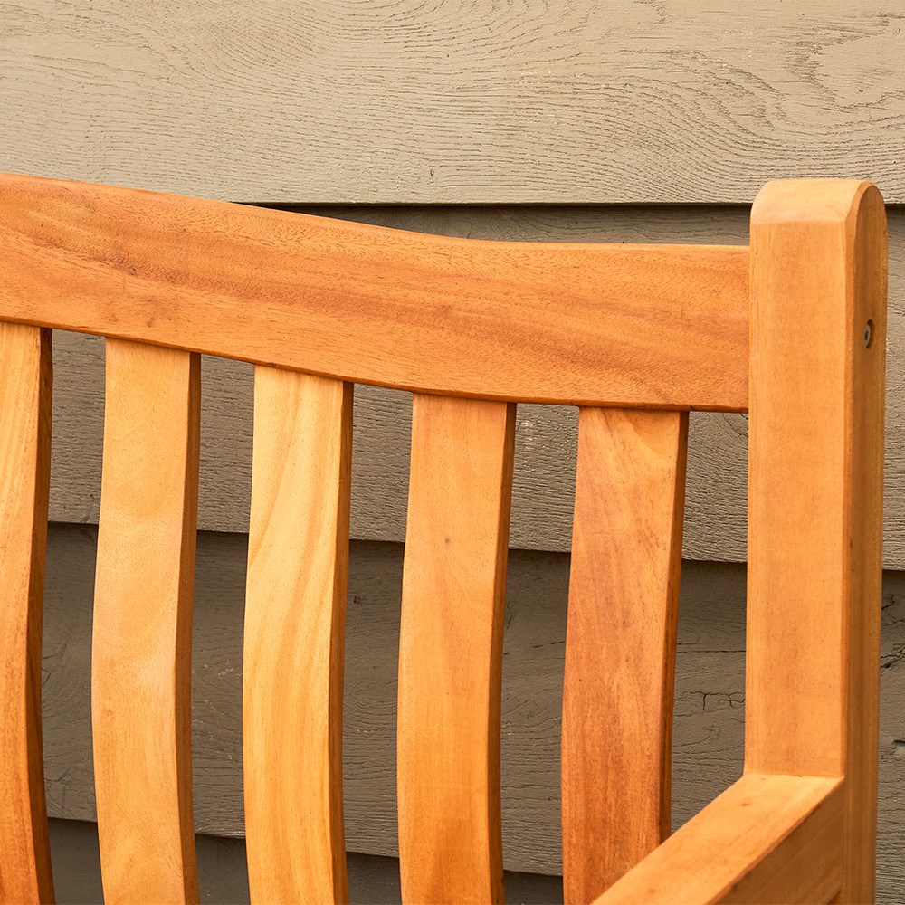 Kingston Three Seater Mahogany Garden Bench