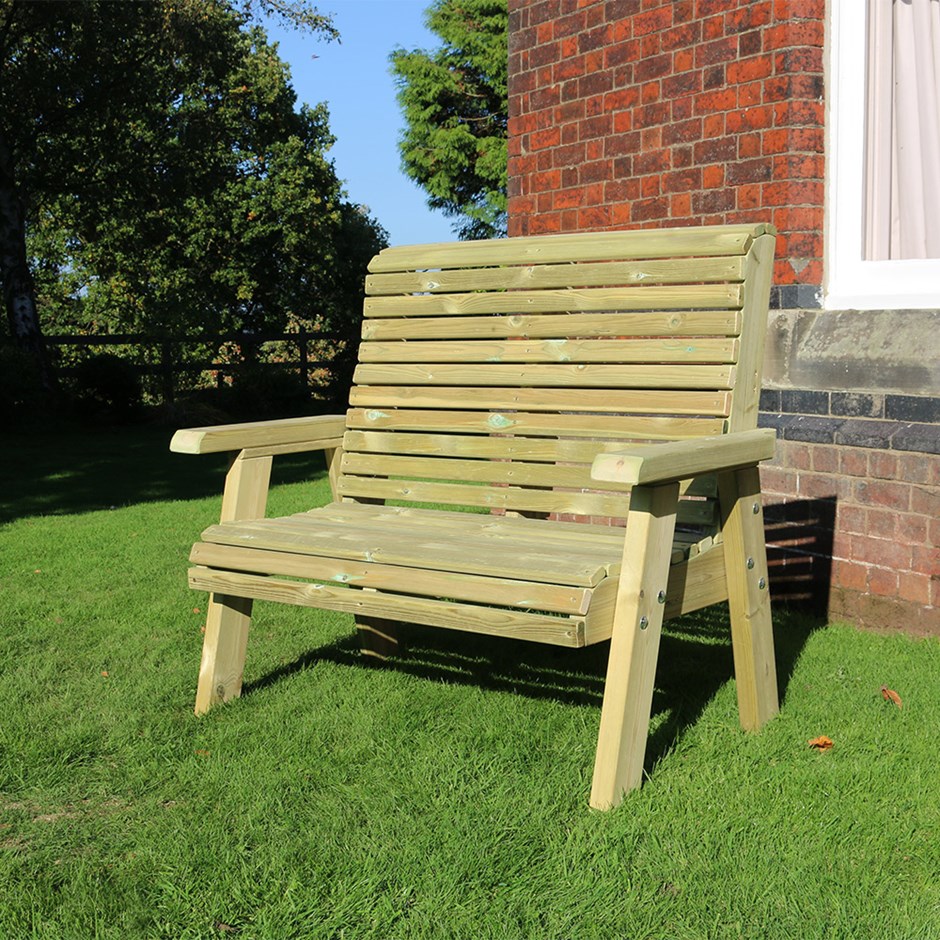 Ergo Two Seater Wooden Bench