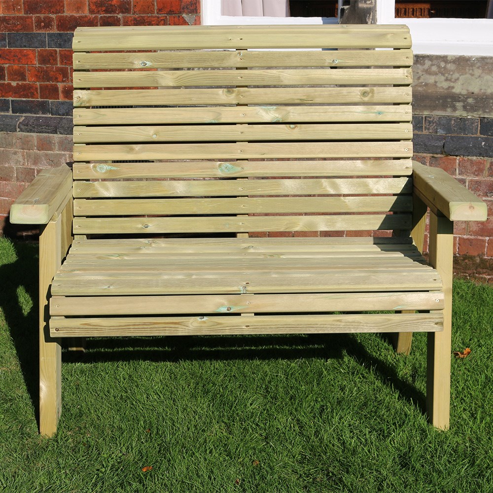 Ergo Two Seater Wooden Bench
