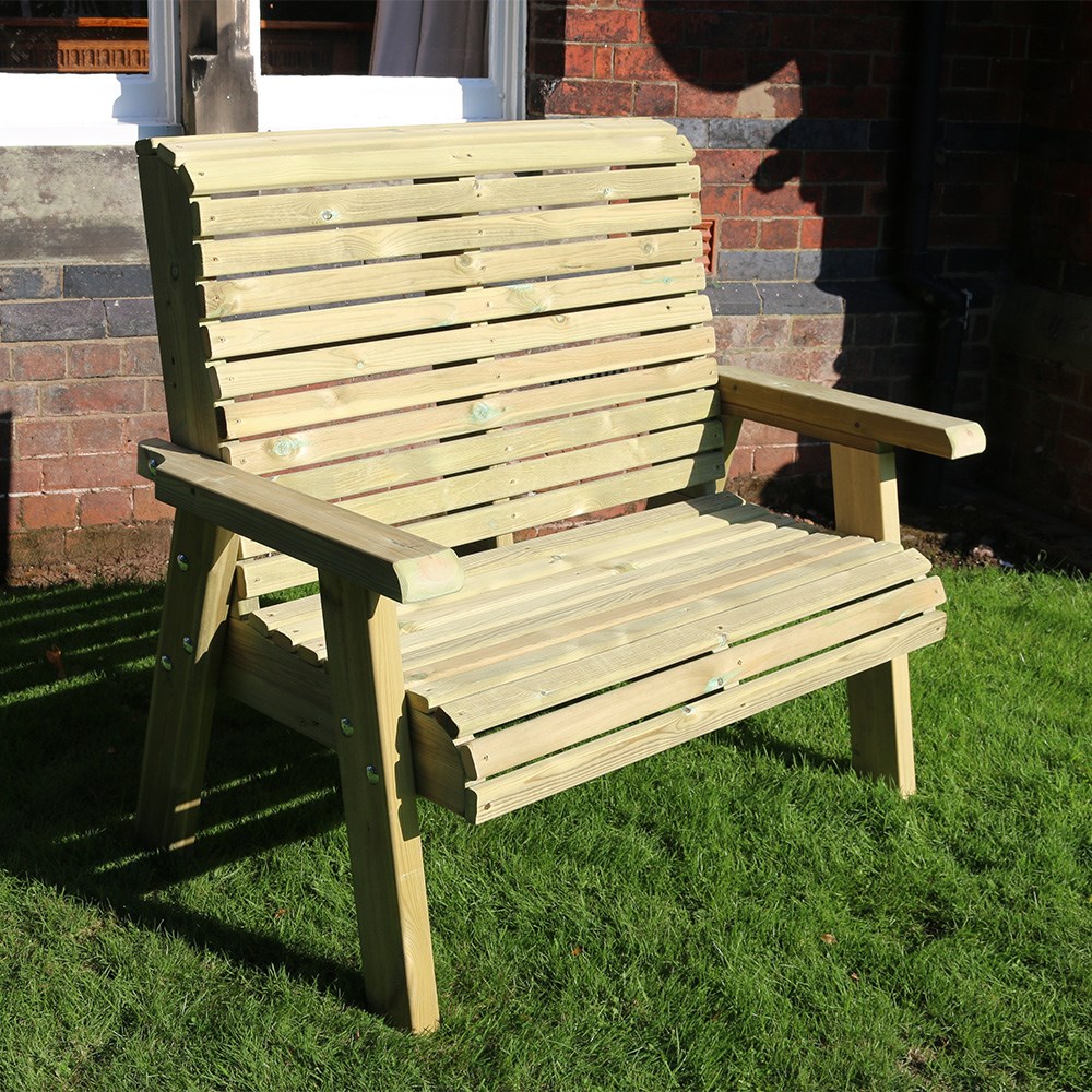 Ergo Two Seater Wooden Bench