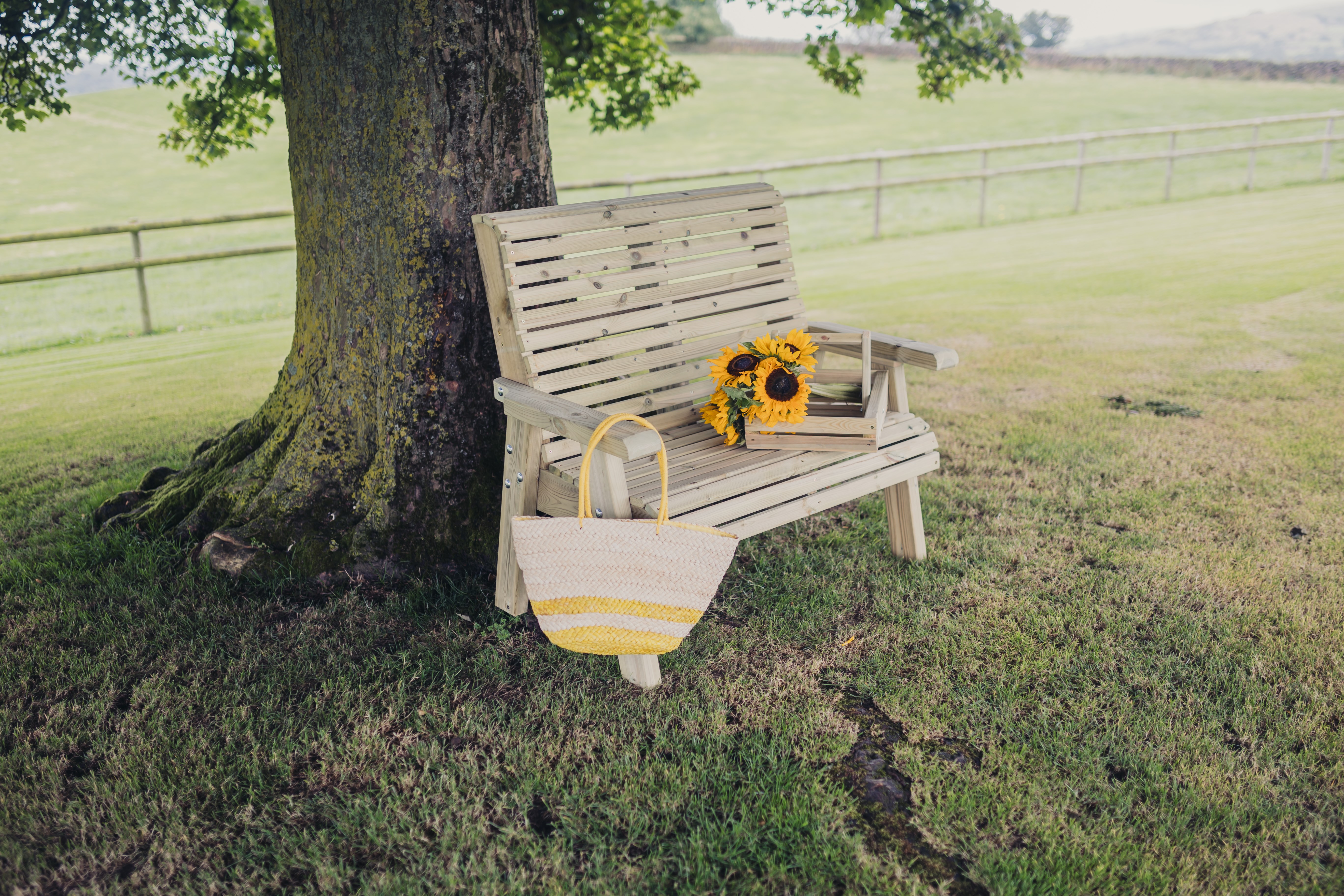 Ergo Two Seater Wooden Bench