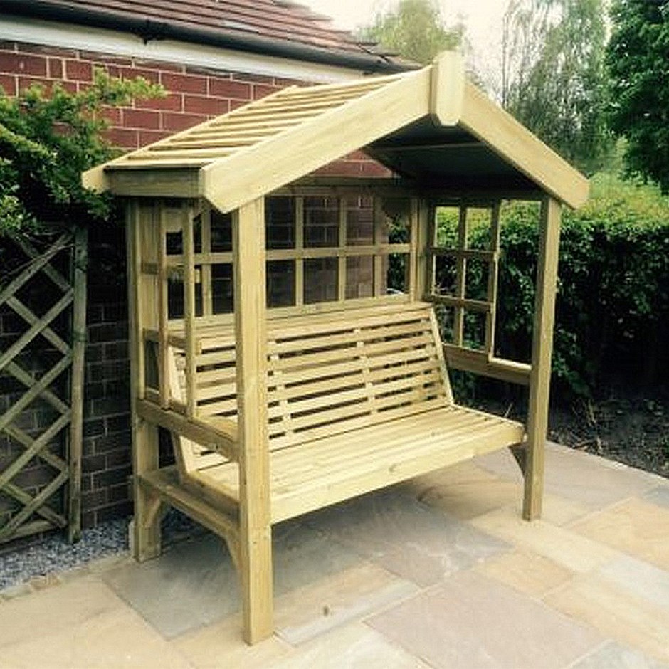 Cottage Arbour With Trellis