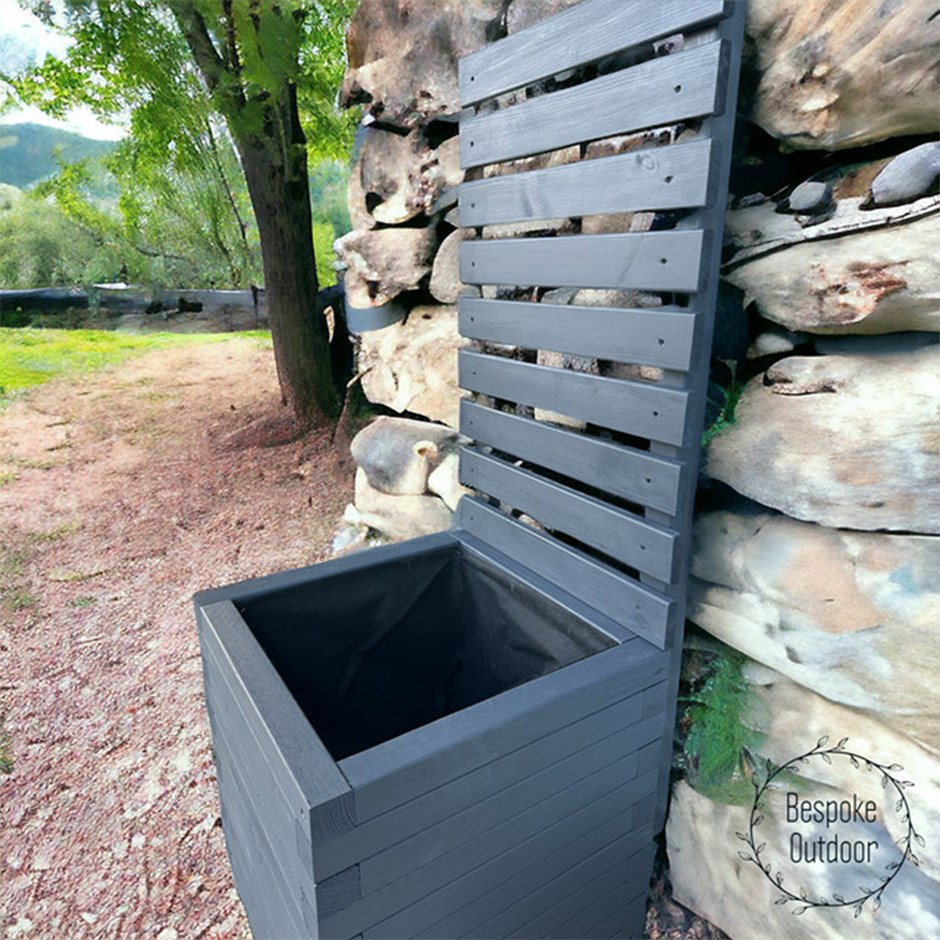 Devonshire Planter & Trellis | Natural | Wood | L180 x H180 cms