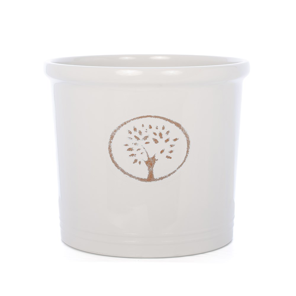 Cotswold Off White Round Planter