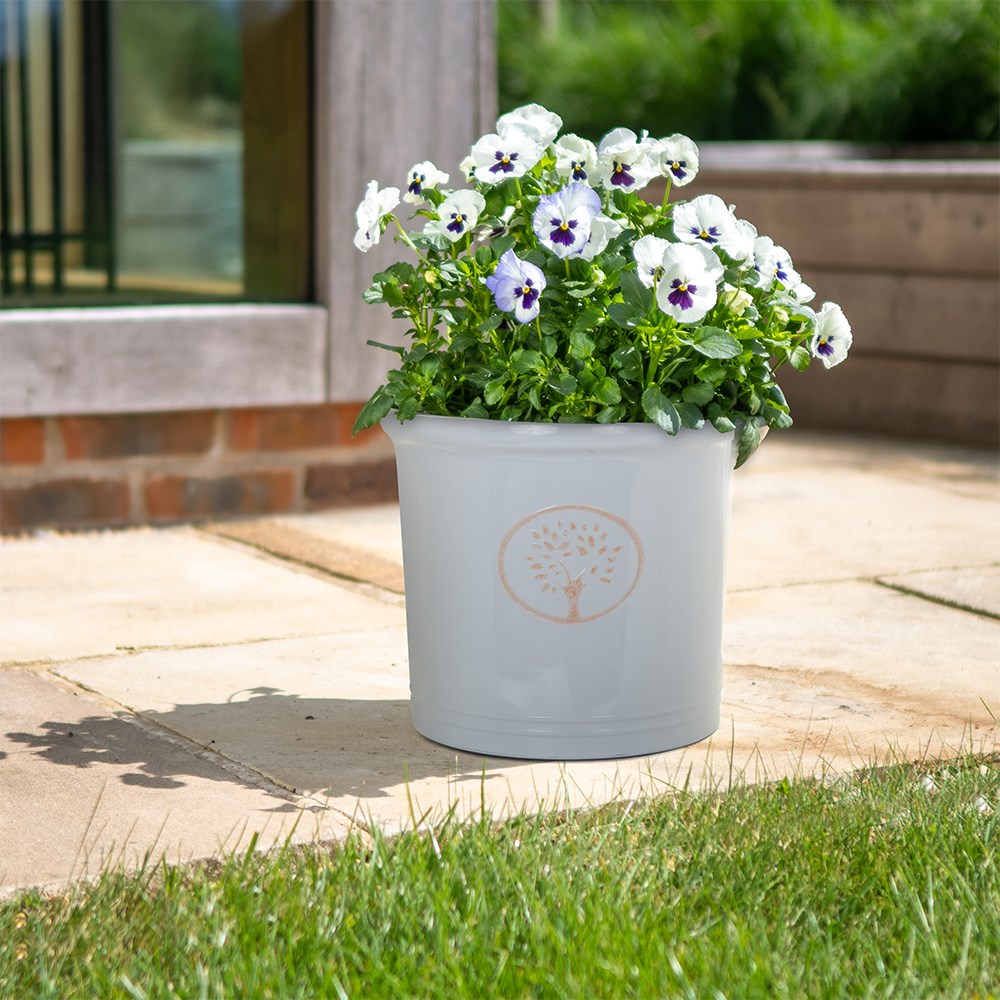 Cotswold Off White Round Planter