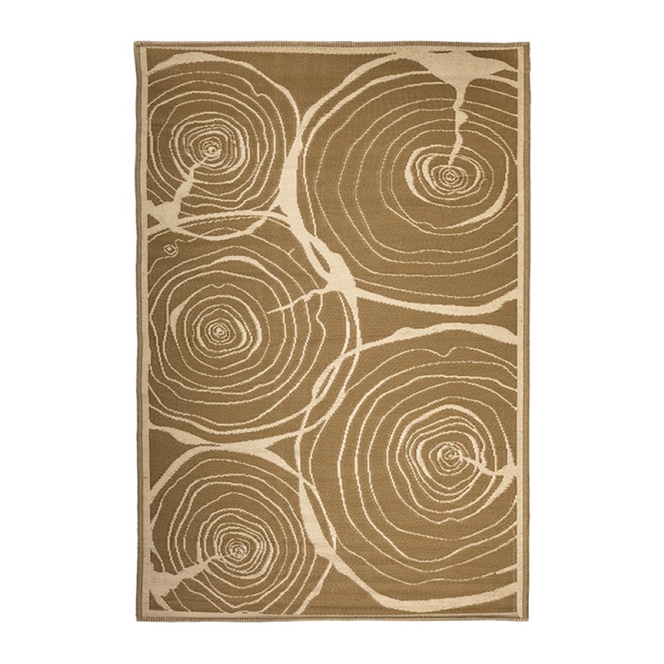 Tree Rings Reversible Waterproof Outdoor Carpet