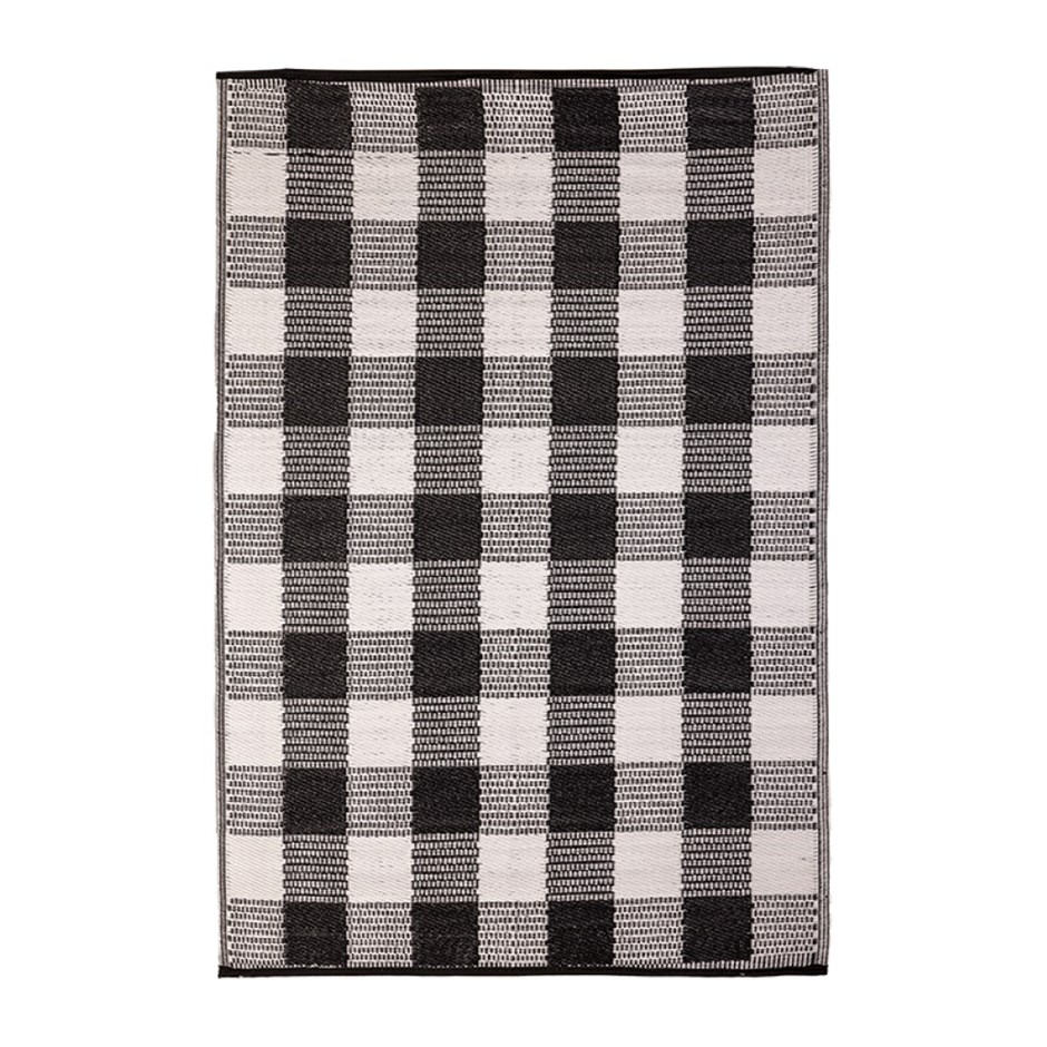 Mono Check Reversible Waterproof Outdoor Carpet