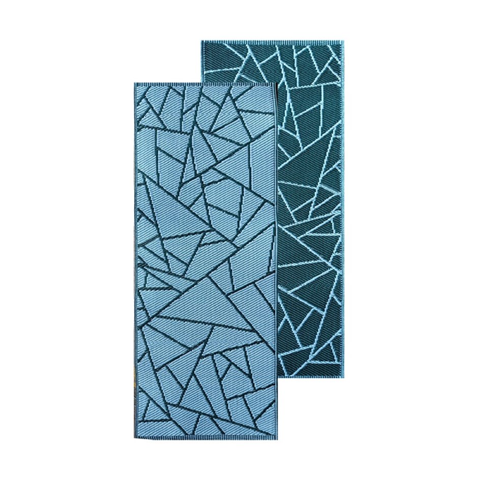 Abstract Reversible Waterproof Outdoor Balcony Carpet