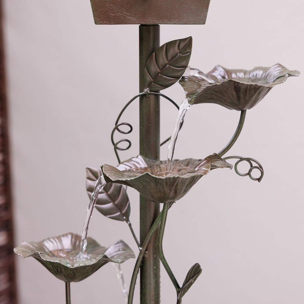Enchanted Bird Box Zinc Cascade Water Feature