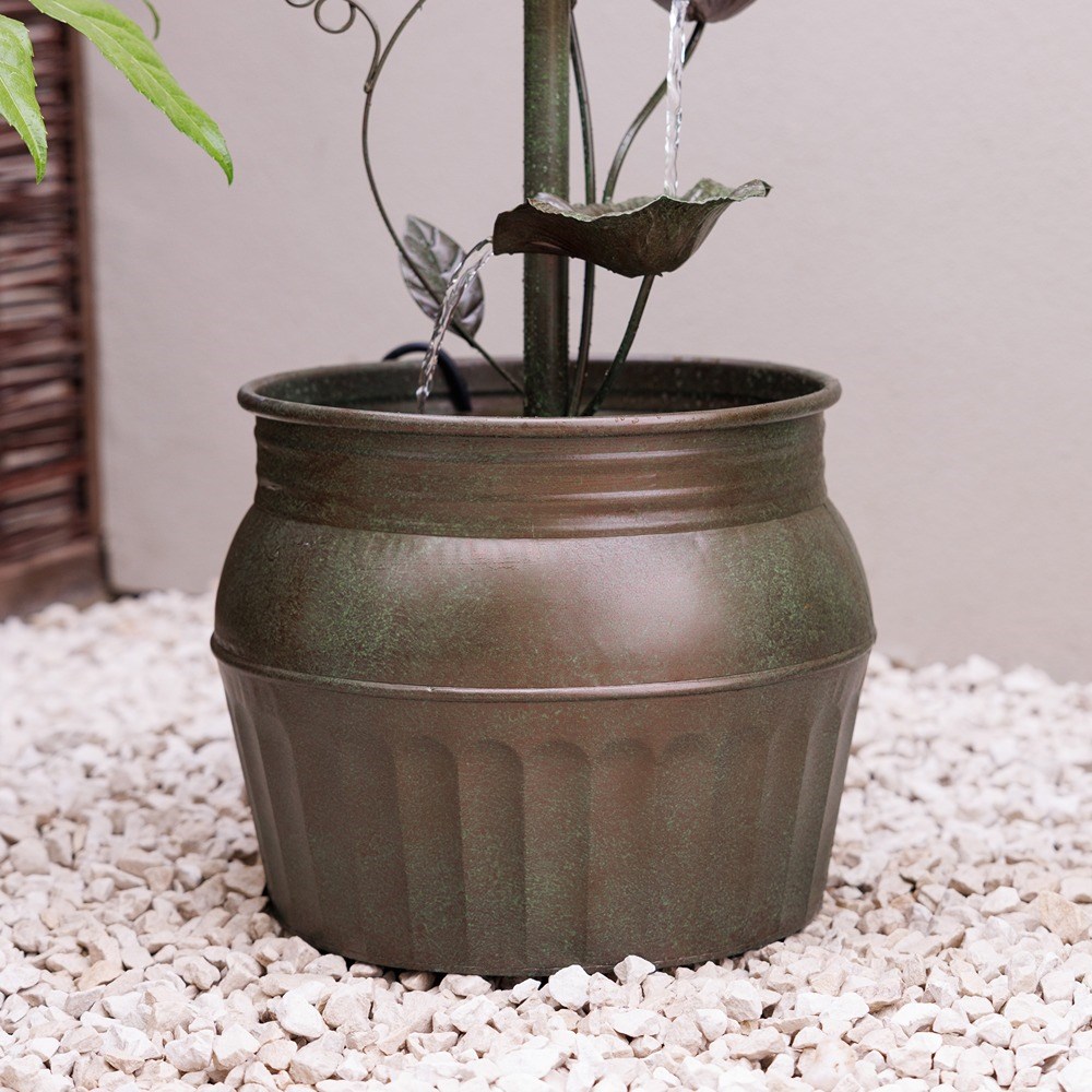 Enchanted Bird Box Zinc Cascade Water Feature