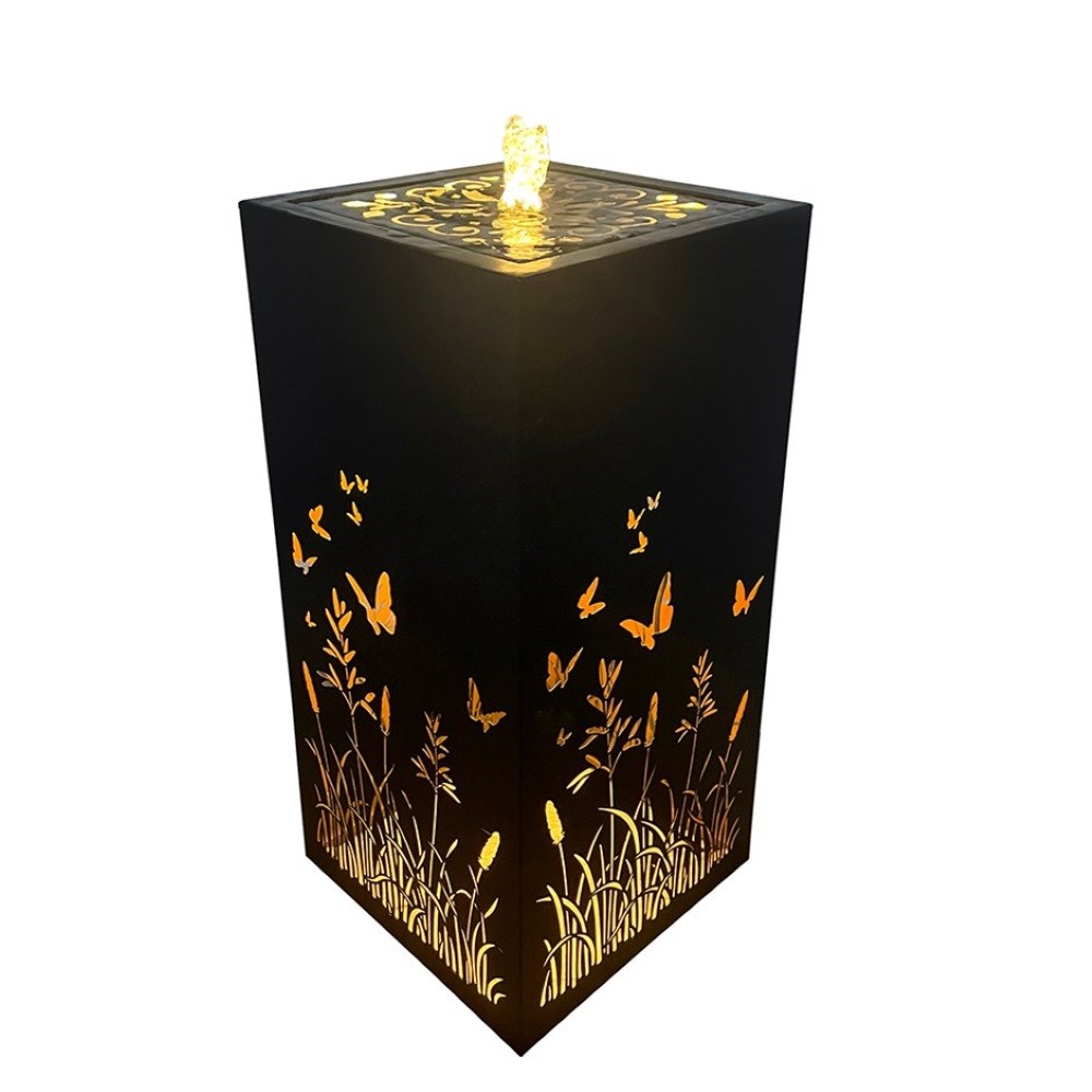 Wild Meadow Cut Out Water Feature With LED Lights