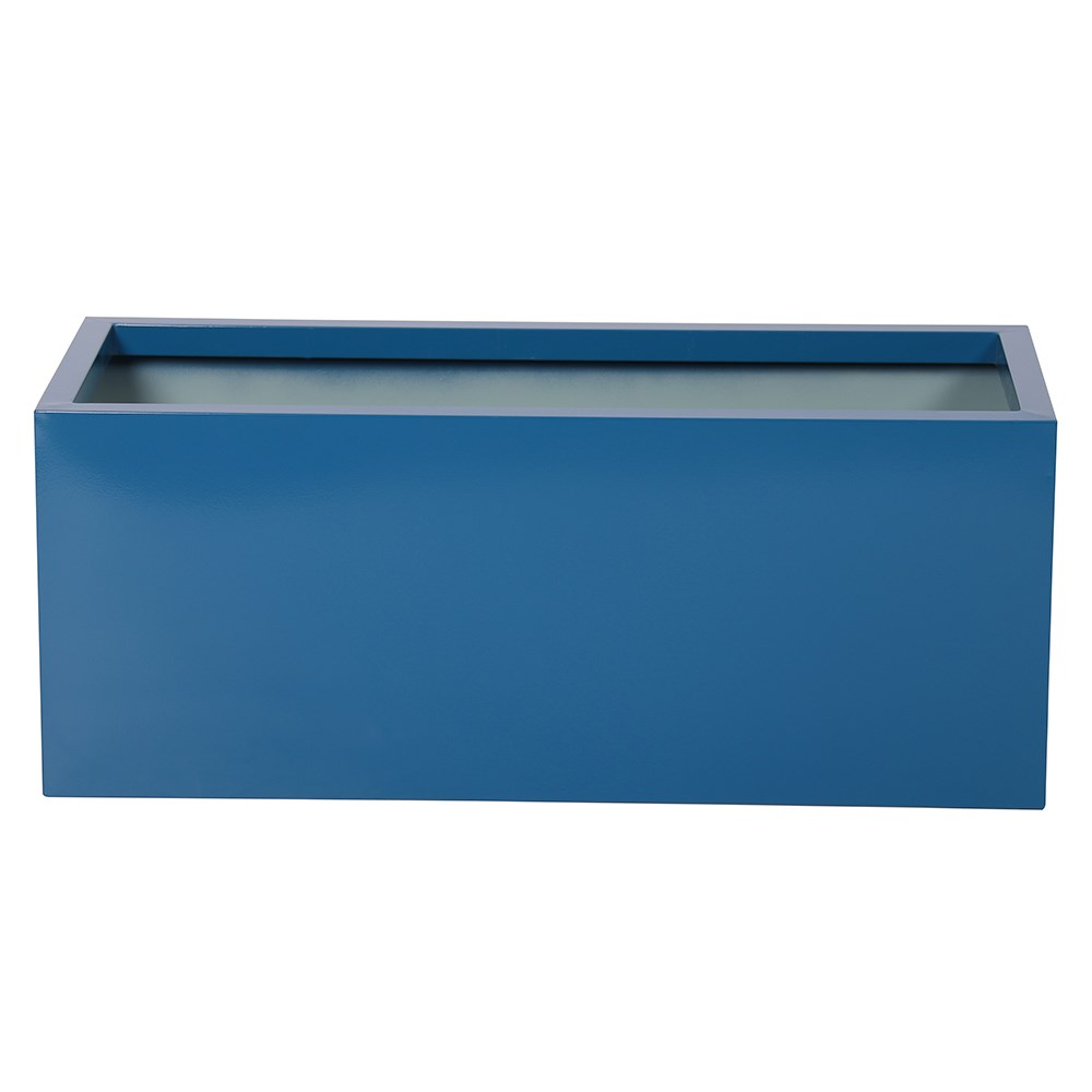 Blue Zinc Galvanised Trough Planter