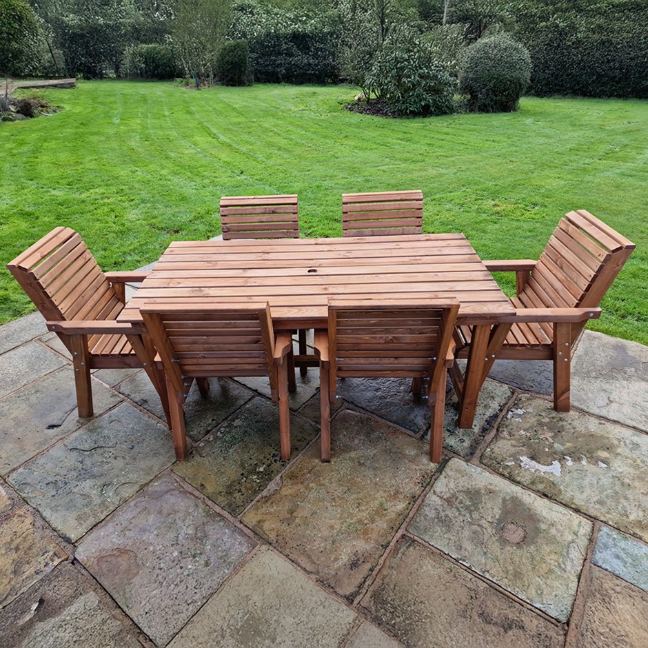 Hardwood Rectangular Table & Chair Dining Set