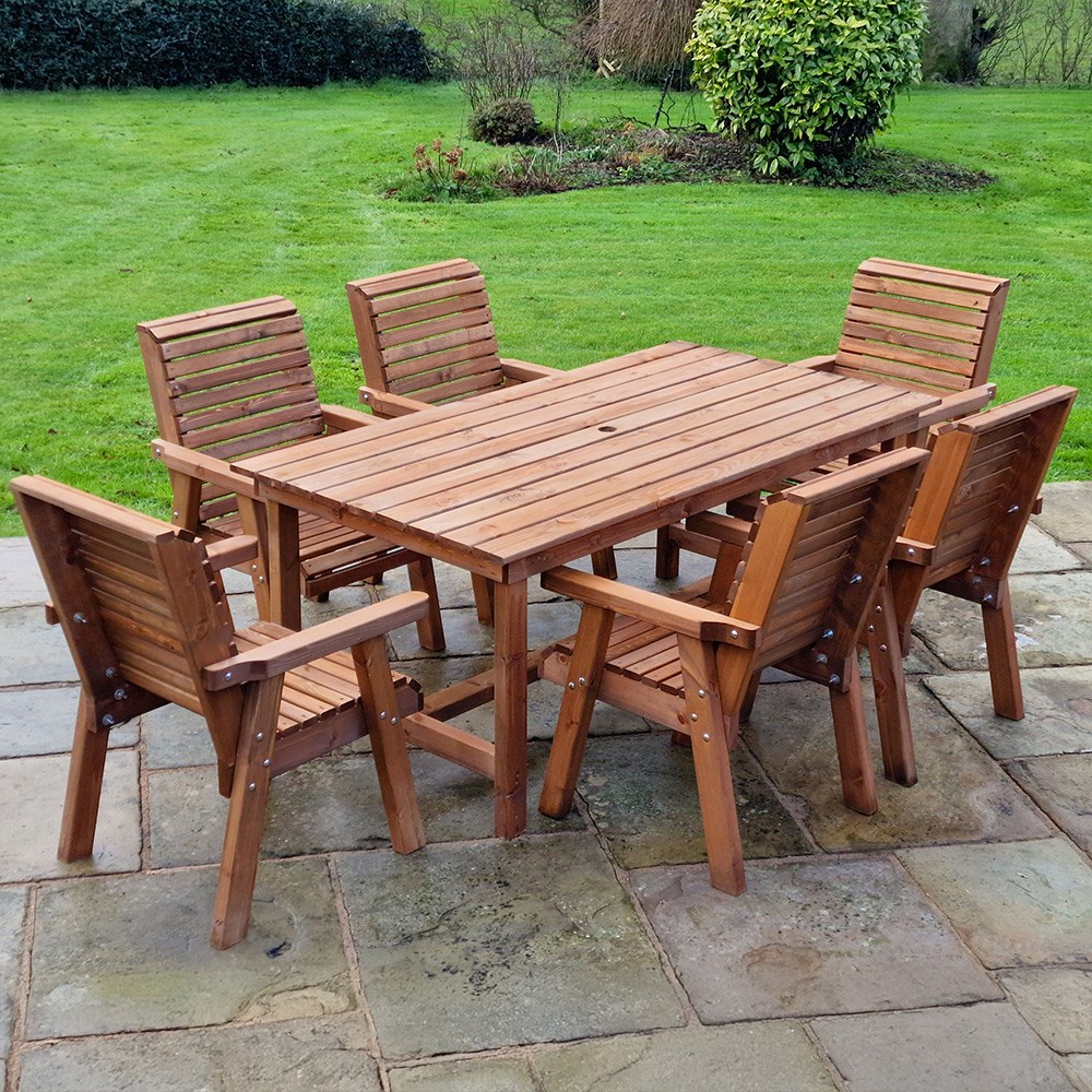 Hardwood Rectangular Table & Chair Dining Set