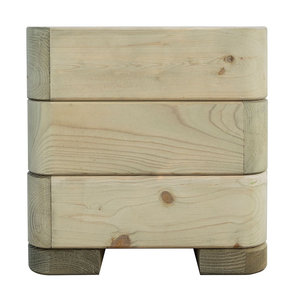 Marberry Wooden Troguh Patio Planter