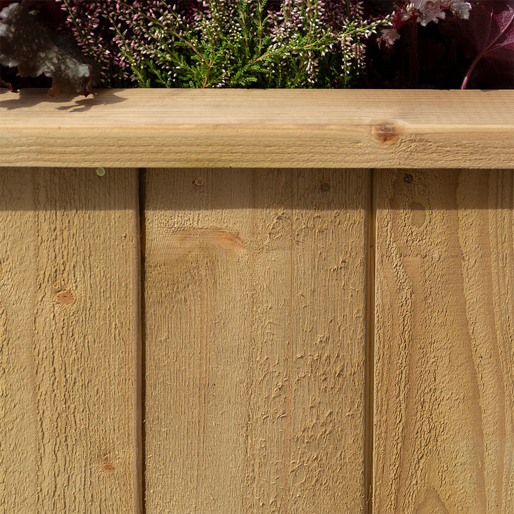 153cm Heritage Natural Wooden Trough Planter