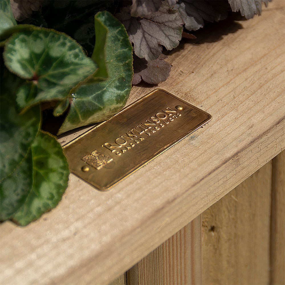 153cm Heritage Natural Wooden Trough Planter
