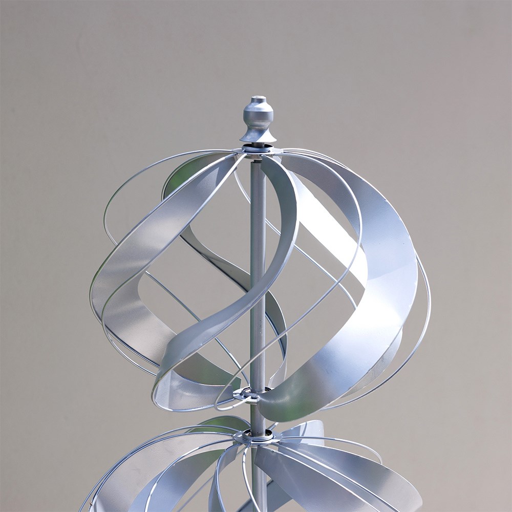 Two Sphere Wind Spinner - Metal