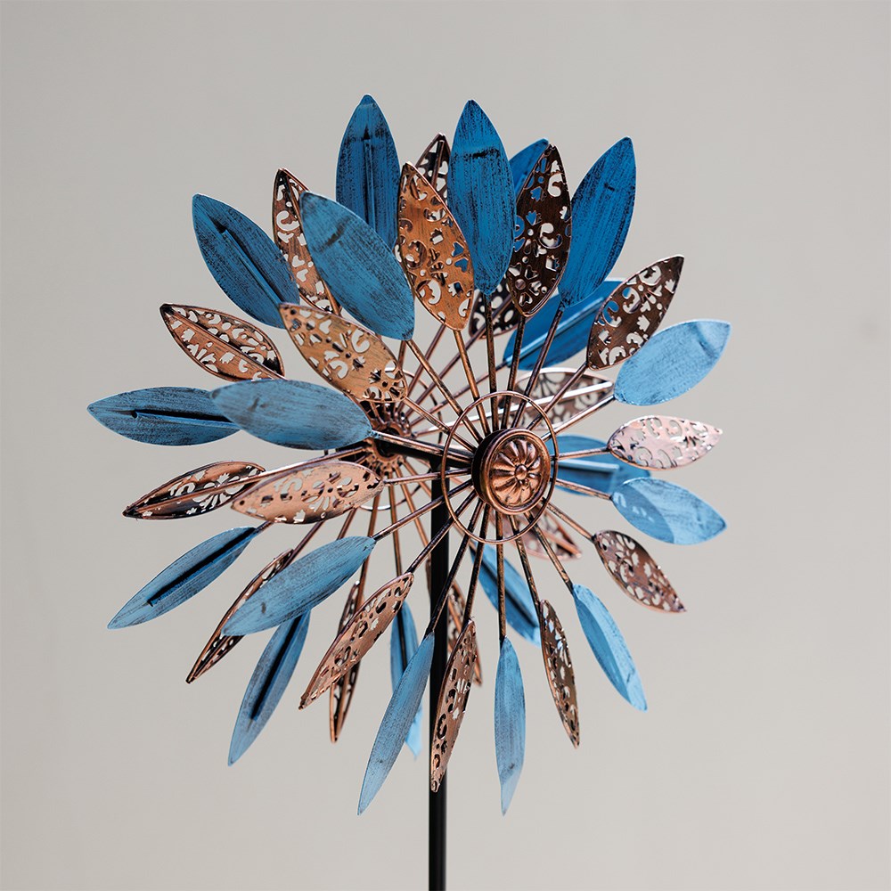 Flutter Wind Spinner - Bronze / Blue