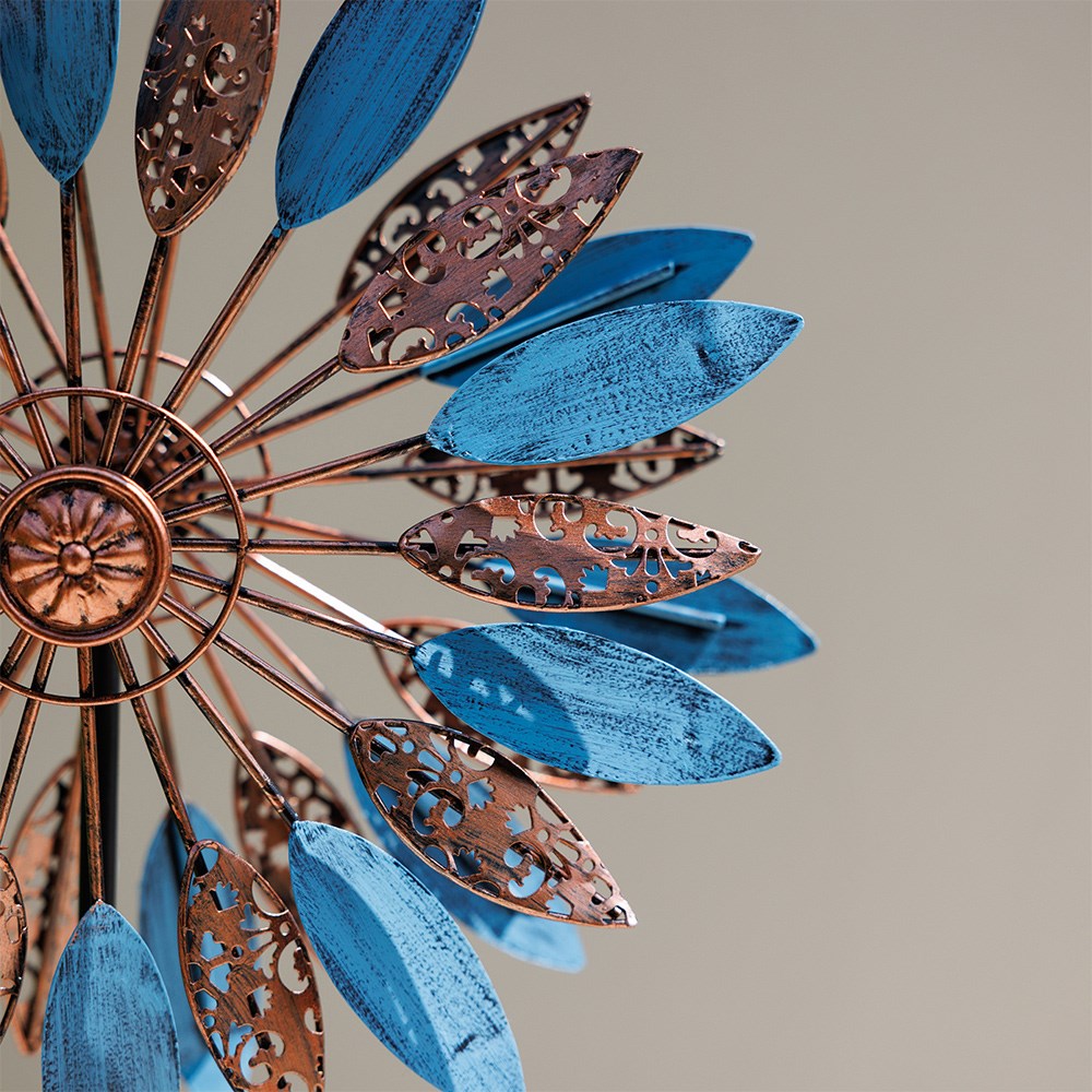 Flutter Wind Spinner - Bronze / Blue
