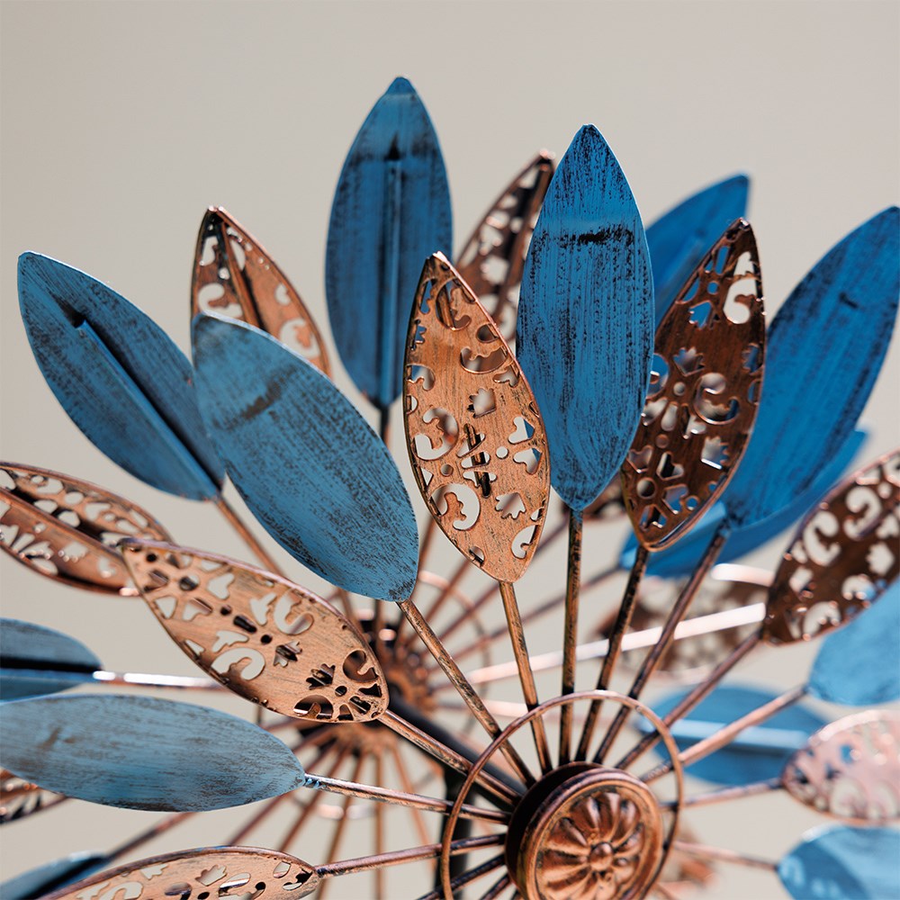 Flutter Wind Spinner - Bronze / Blue
