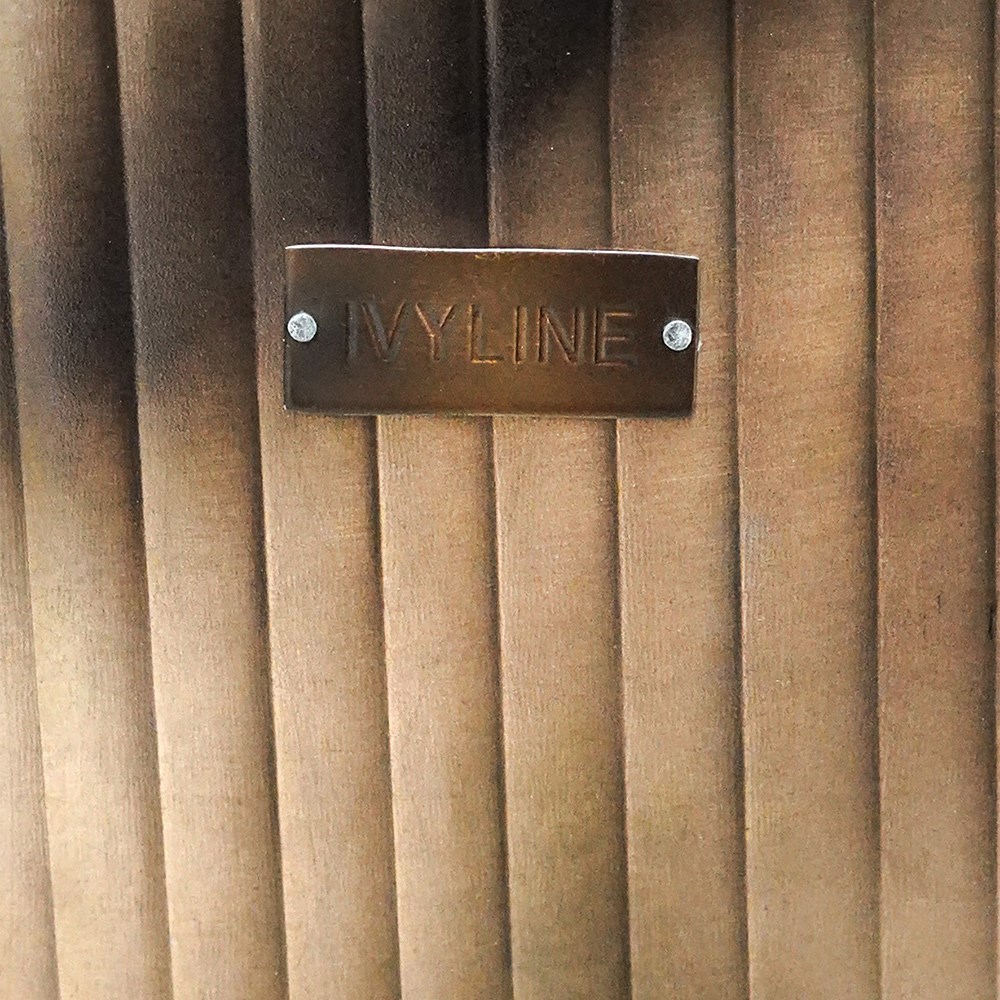 Hamption Copper Ribbed Square Planter