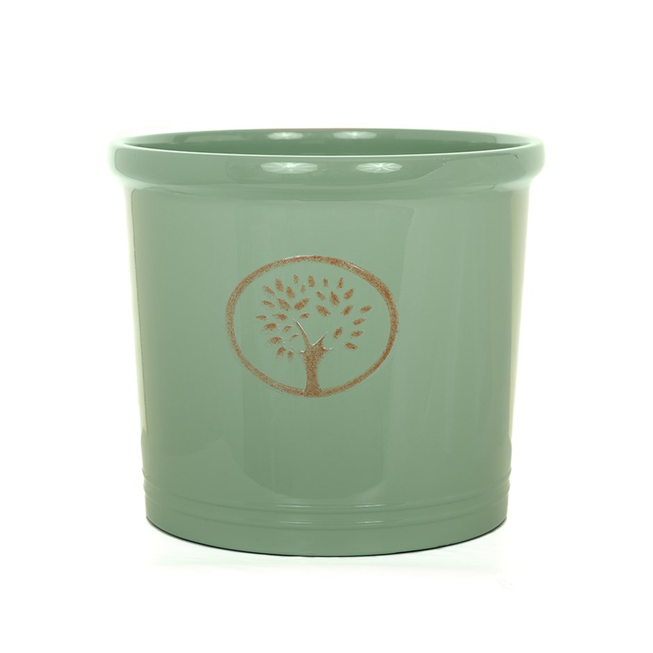 Cotswold Green Round Cylinder Planter