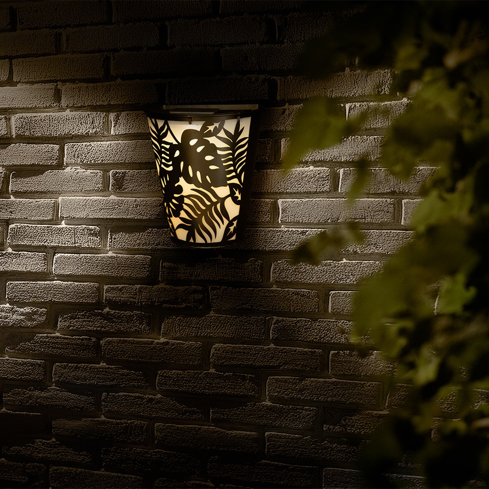 Palm Leaves Solar Wall Pot Light (Set of 2)