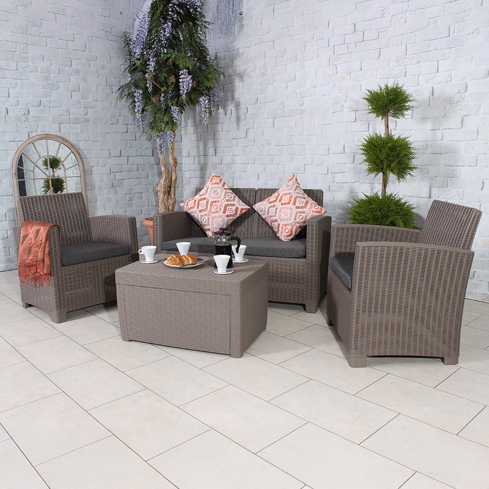 Faro Rattan Sofa & Chair Conversation Set