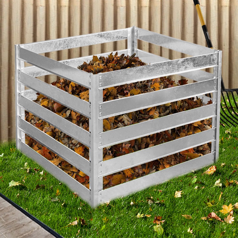 Galvanised Steel Slatted Compost Bin