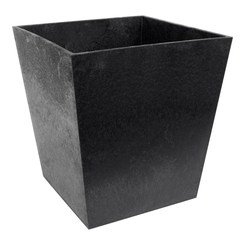 H 33 cm Recycled Rubber Sonata Planter Black