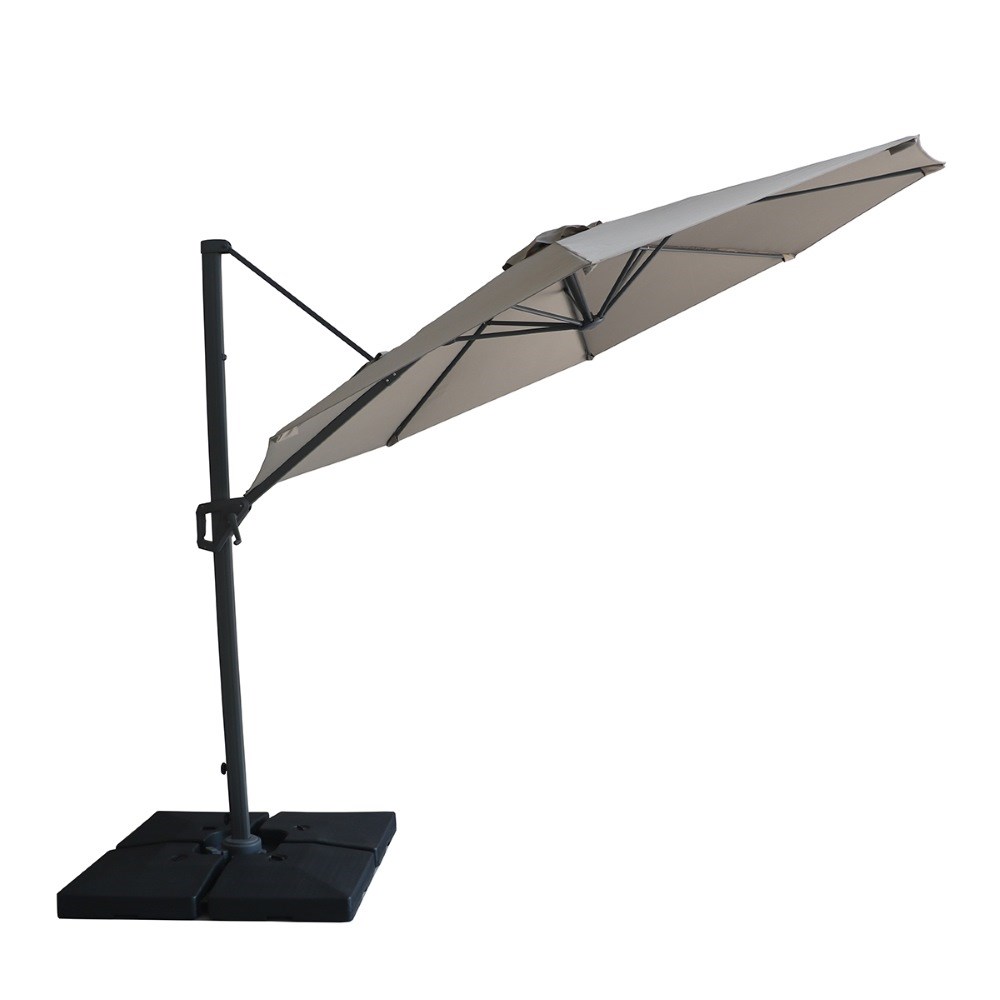 Helios 3m Round Rotating Cantilever Parasol With Base