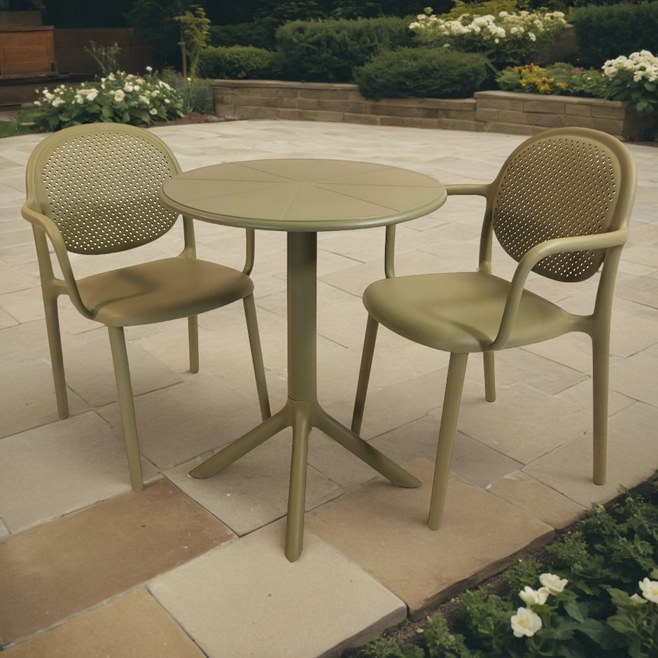 Anders Round Bistro Table With Stina Chairs Set