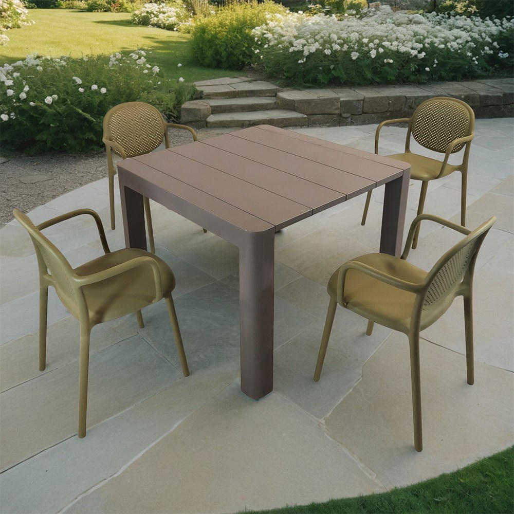 Henrik Square Dining Table With Stina Chairs Set