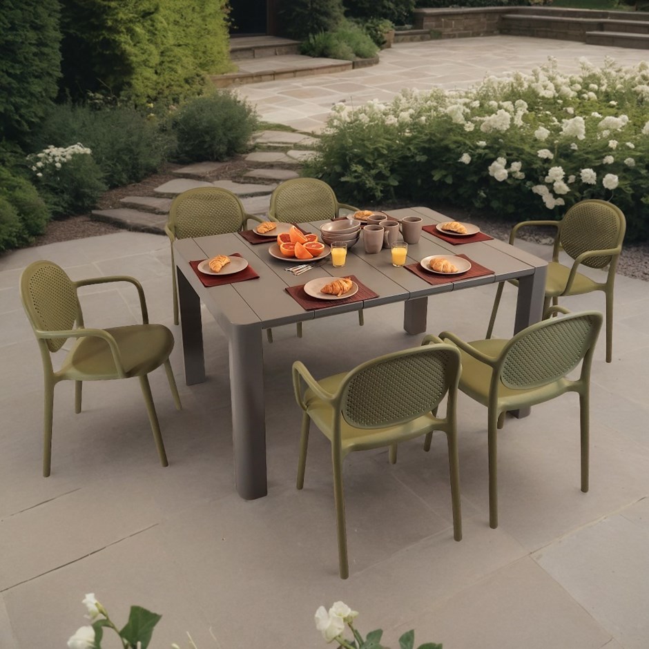 Henrik Rectangular Dining Table With Stina Chairs Set