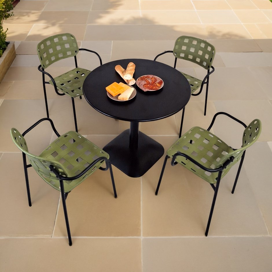 Albin Round Table With Karin Chairs Set