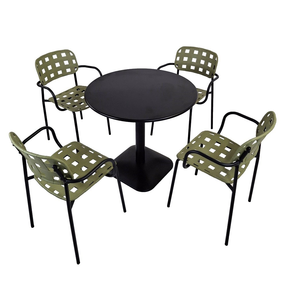 Albin Round Table With Karin Chairs Set