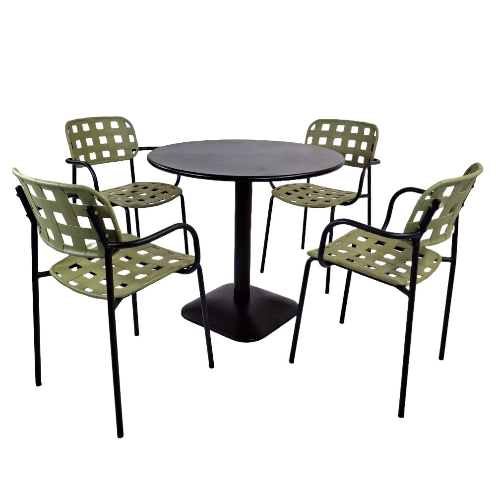 Albin Round Table With Karin Chairs Set