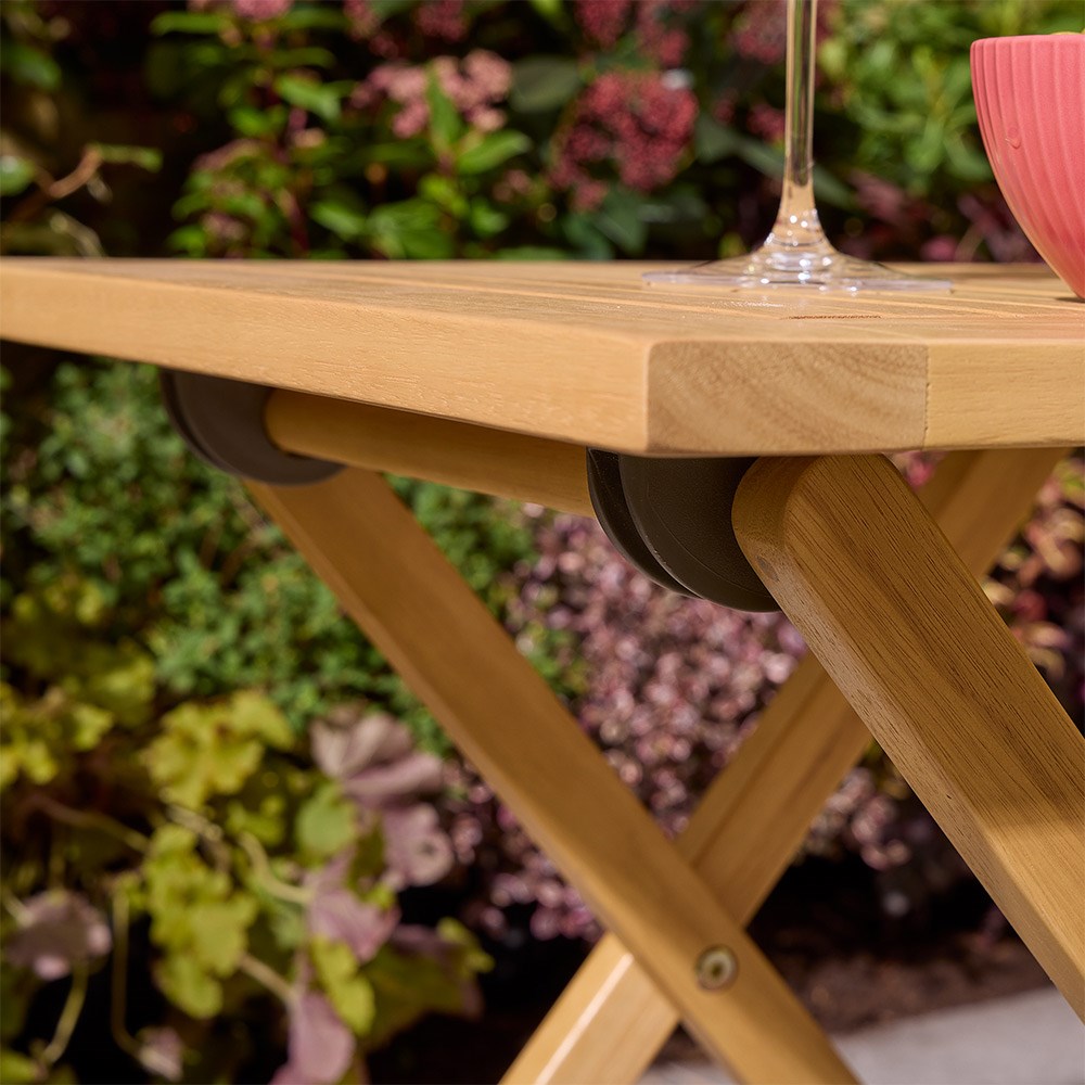 Ascot Wooden Folding Side Table