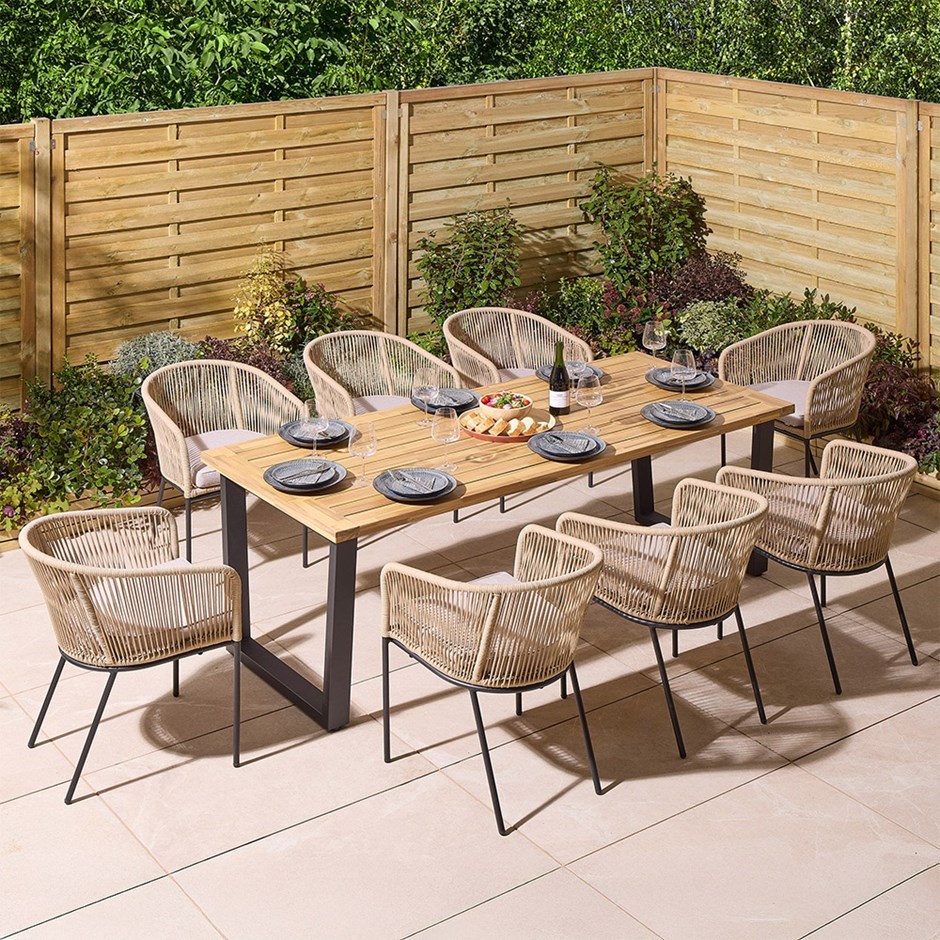 Oslo 2.1m Wooden Dining Set
