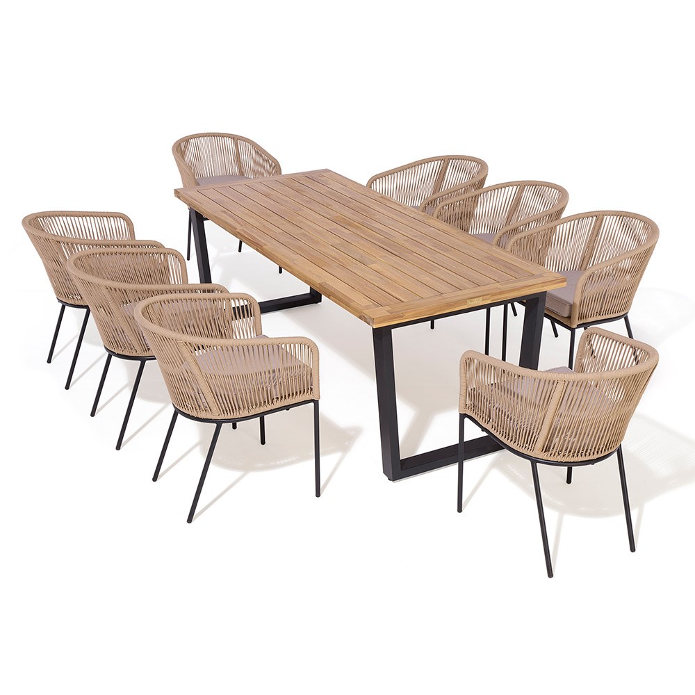 Oslo 2.1m Wooden Dining Set