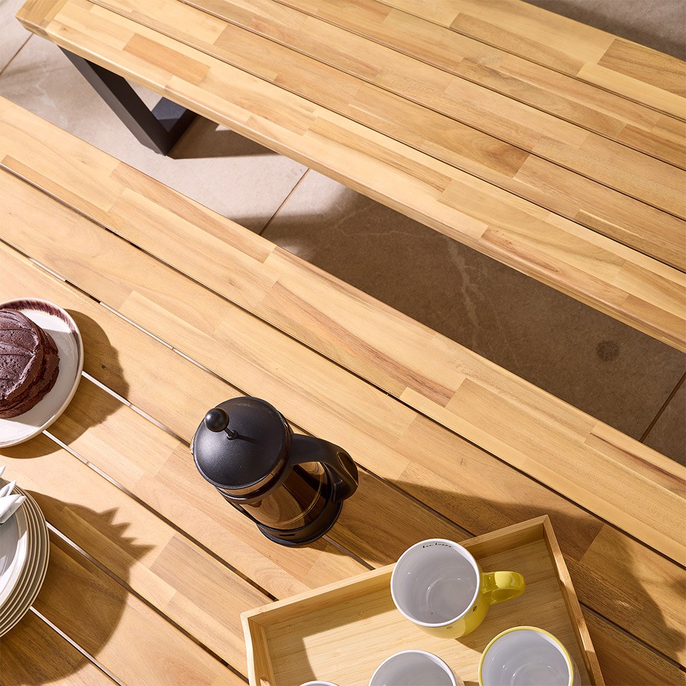 Stocklholm Wooden Dining Bench Set